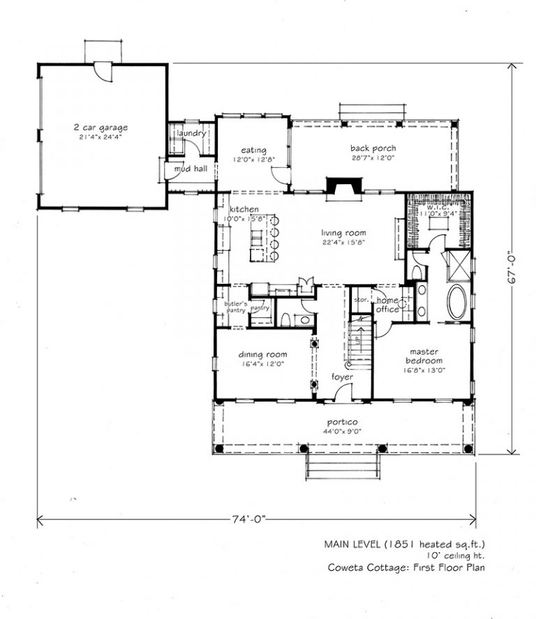 Coweta Cottage - L. Mitchell Ginn & Associates